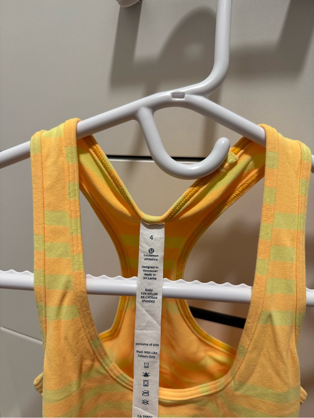 Lululemon Striped Racerback Tank - Picture 2 of 3